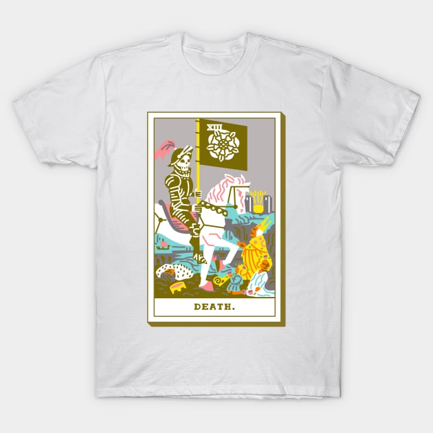 XIII - Death - Tarot Card T-Shirt by Joe Gottli